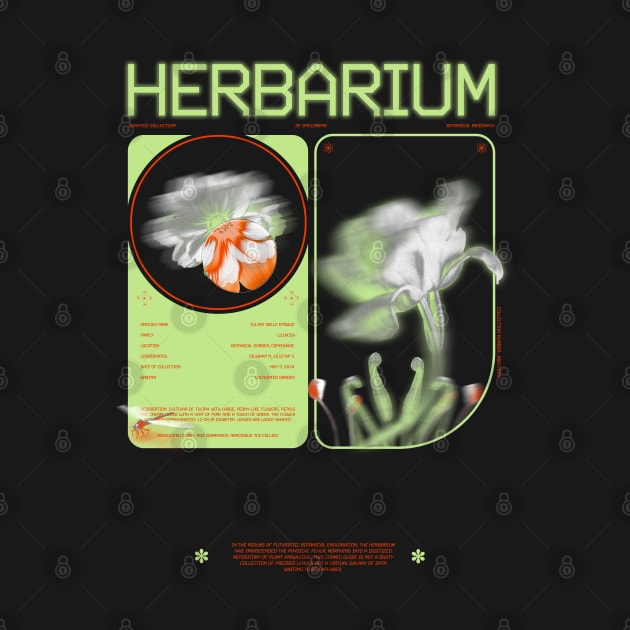 Futuristic Herbarium in Neon Colours. by BKArt