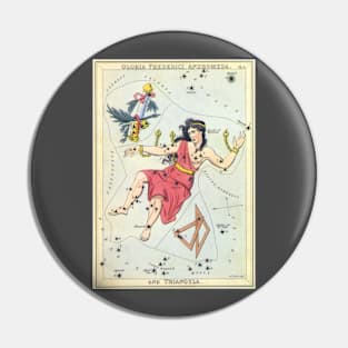 Constellations Gloria Federici, Andromeda and Triangula from Urania's Mirror Pin