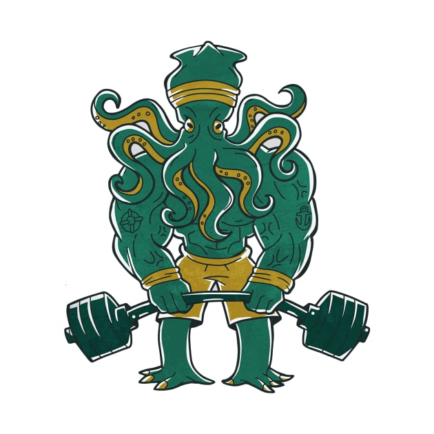 Cthulhu lifting weights by Picasso_design1995