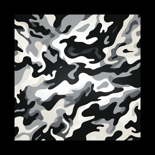 Black White Camo by Frontline Fashion