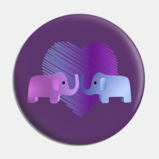 Elephant Love Pin