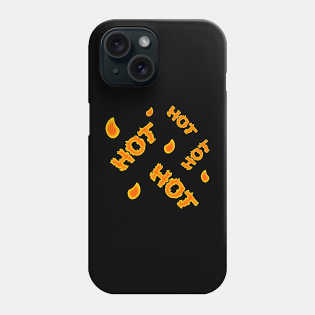 Hot Hot Hot Pattern Phone Case by Jokertoons