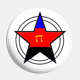 Polyamory Pride Pentacle Pin