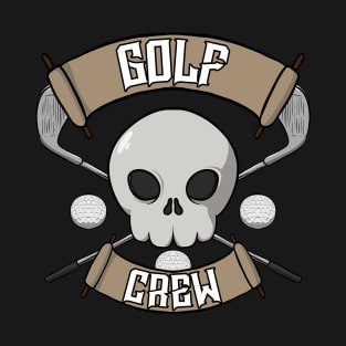 Golf crew Jolly Roger pirate flag T-Shirt