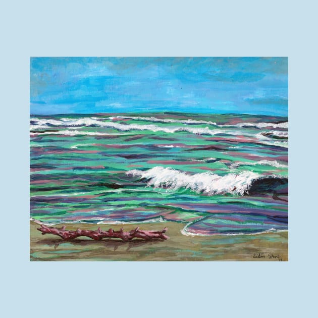 Impressionistic Ocean Painting by BrittaniRose