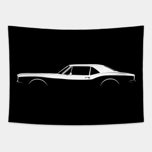 Camaro Sport Coupe (1967) Silhouette Tapestry