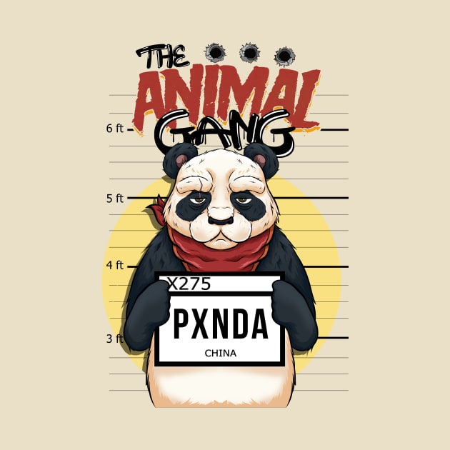 the animal gang panda urban style by the house of parodies