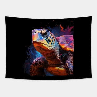 Sea Turtle Rainbow Tapestry