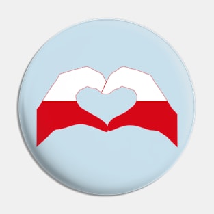 We Heart Poland Patriot Flag Series Pin