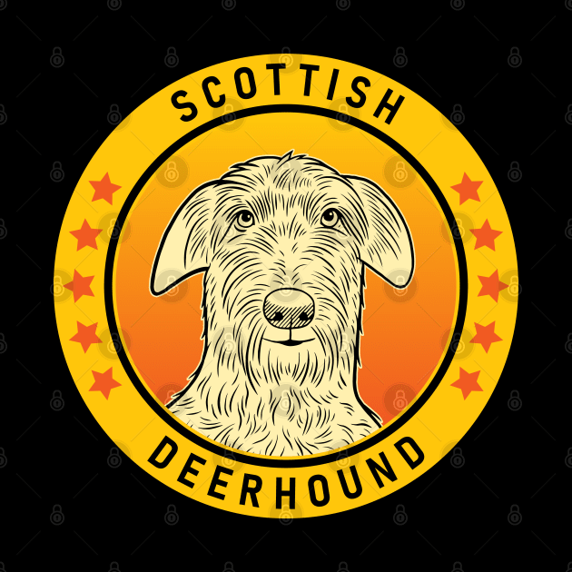 Scottish Deerhound Dog Portrait by millersye