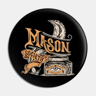 Mason Ink Illustration Design Pin