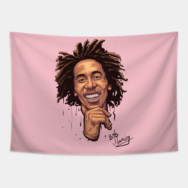 BOB MARLEY Tapestry by Carlart1 🎨