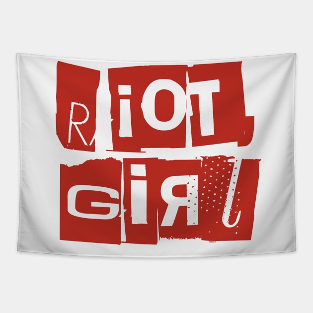 Riot girl typography Tapestry by Meakm