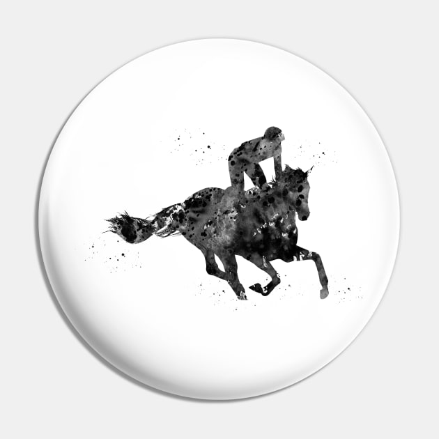 Horse Racing Pin by erzebeth