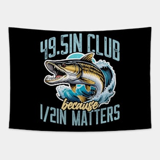 Muskie Fishing 49.5in Club Because Fishing Lover Tapestry