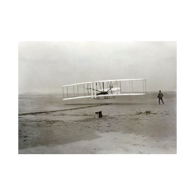 The Wright brothers' first powered flight (C015/1836) by SciencePhoto