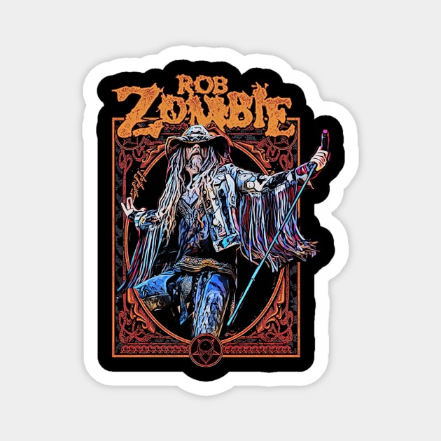 Rob Zombie Magnet by mercurialunderwear