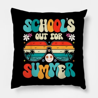 Schools Out For Summer Last Day Of School Teacher Pillow