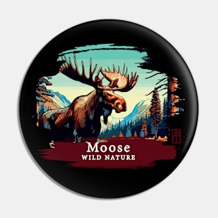 Moose- WILD NATURE - MOSE -9 Pin