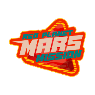 Planet Mars mission badge red T-Shirt