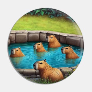 capybara pool Pin