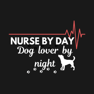 nurse by day dog lover at night T-Shirt