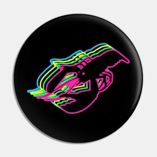 Lobster 80s Neon Pin