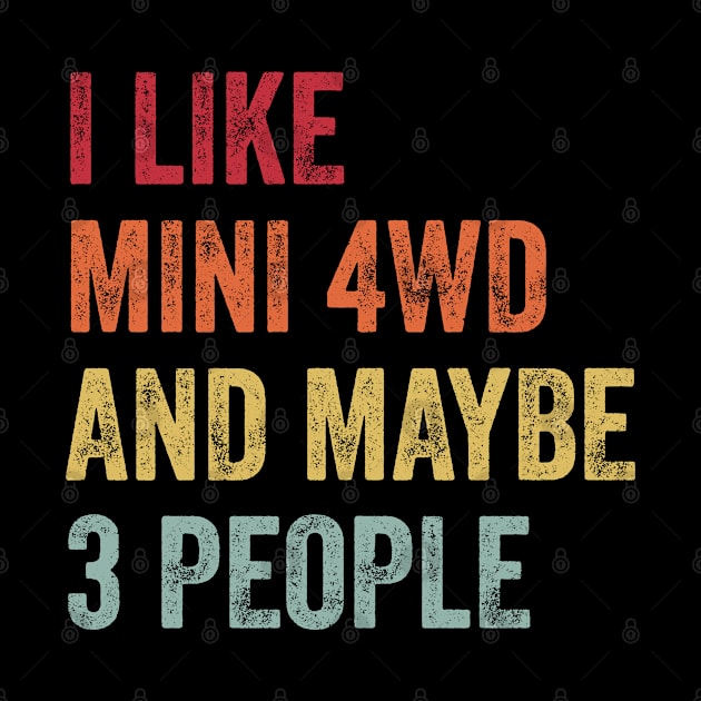 I Like Mini 4wd & Maybe 3 People Mini 4wd Lovers Gift by ChadPill