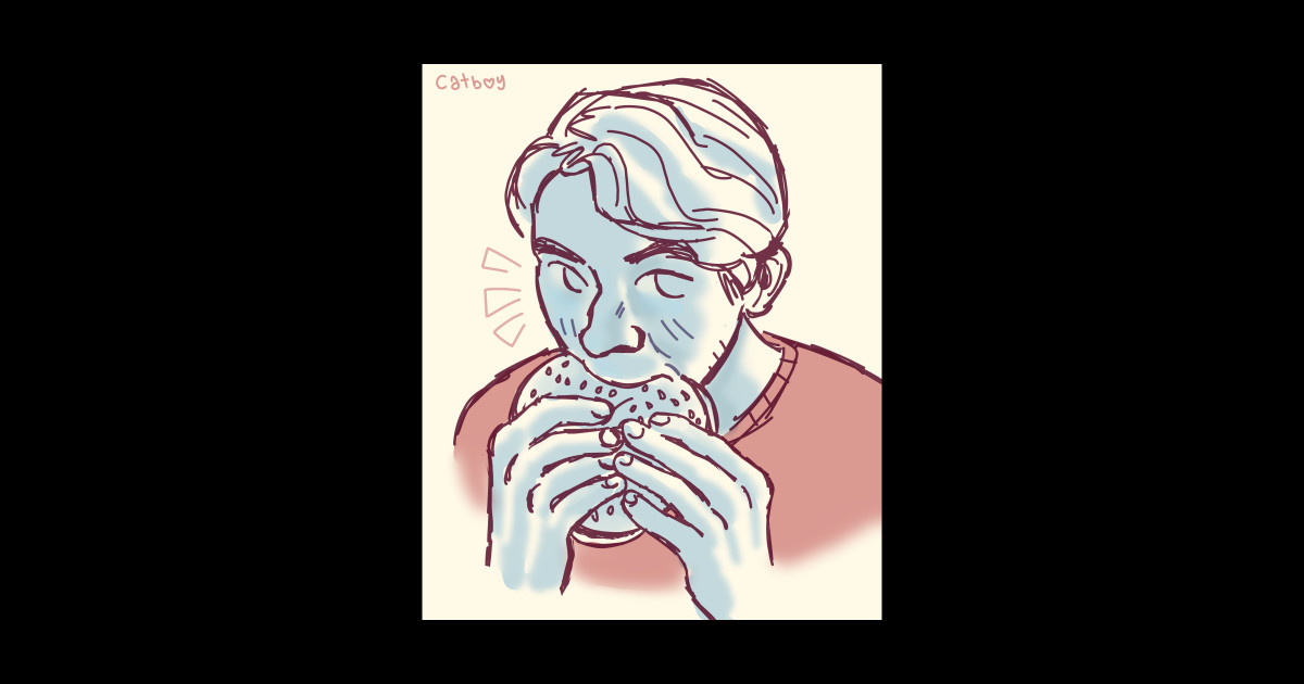 Jerma Burger Jerma985 Sticker TeePublic