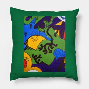 Tea for Two Abstract  Section 2 Pillow