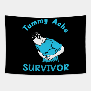 Tummy Ache Survivor Tapestry