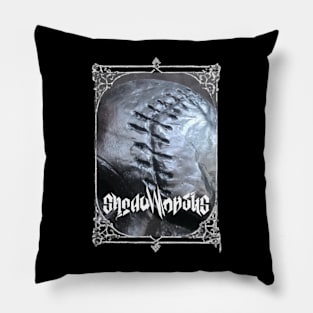 Black Stitched Red Angel Pillow