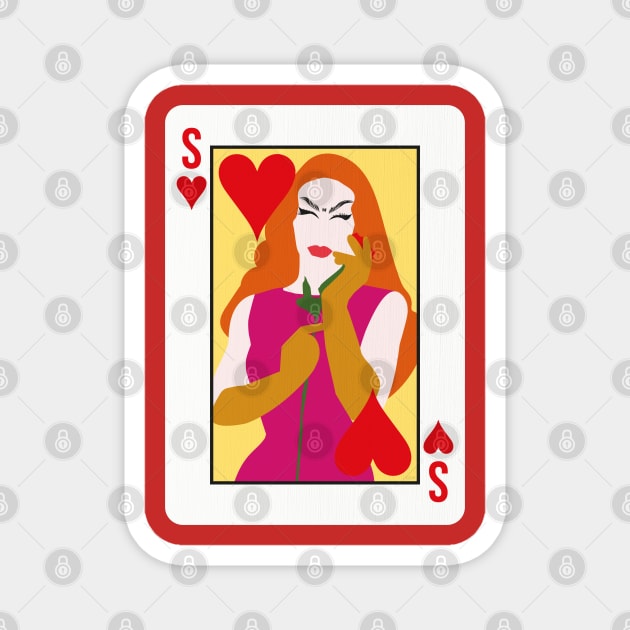 SASHA VELOUR CARD Magnet by jefvr