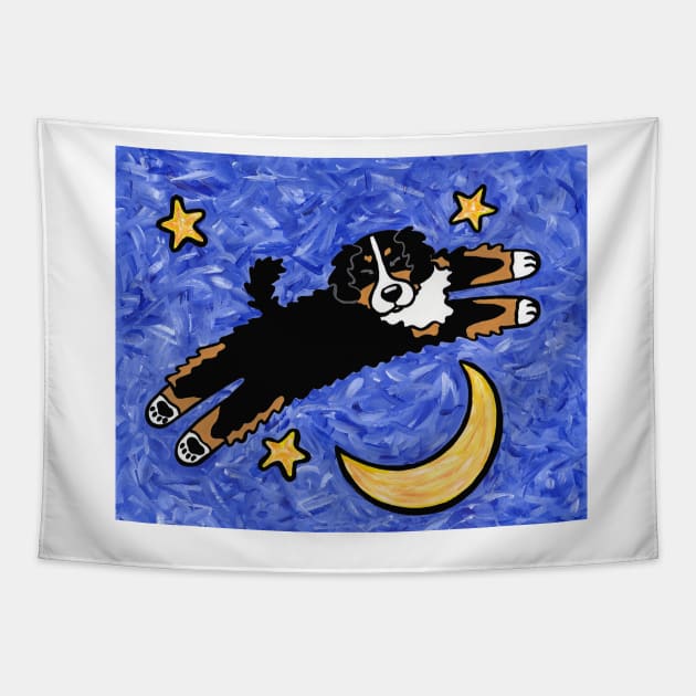 Bernese Mountain Dog Dream (print) Tapestry by dogartgallery