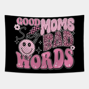 Women Good Moms Say So Bad Words Retro Good Moms Mothers Day Tapestry