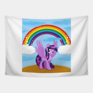 little pony with a rainbow Tapestry