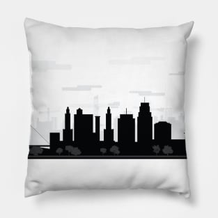 Kansas City Skyline Pillow