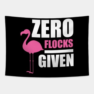 Zero Flocks Flamingo Given, Funny Love Flamingos Tapestry