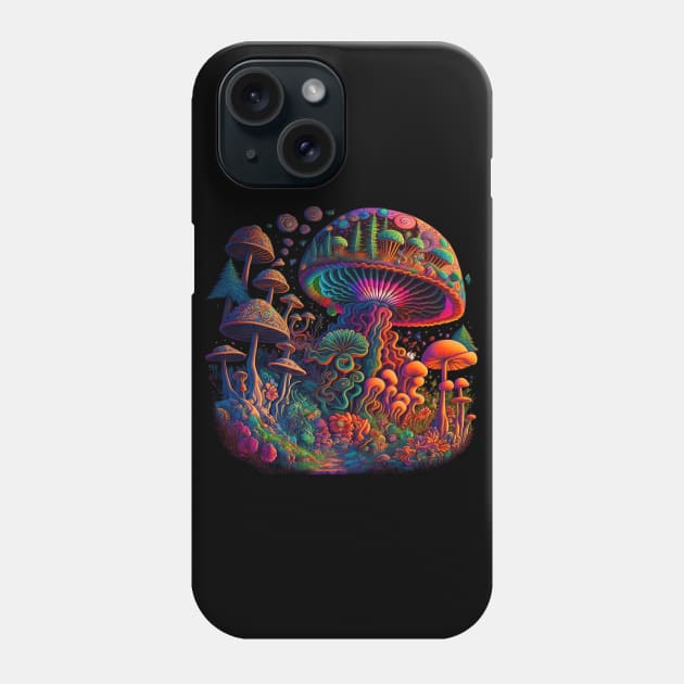 Shroom Forest | Psychedelic Art Phone Case by Trippinink