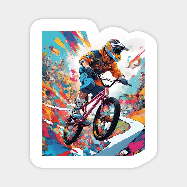 Cycling Race Magnet by animegirlnft