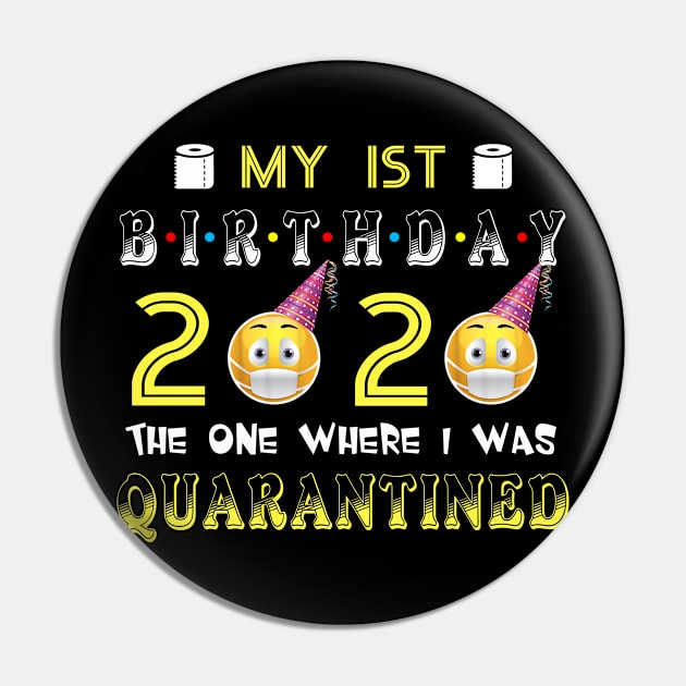 my 2nd Birthday 2020 The One Where I Was Quarantined Funnymy 1st Birthday 2020 The One Where I Was Quarantined Funny Toilet Paper Toilet Paper Pin by Jane Sky