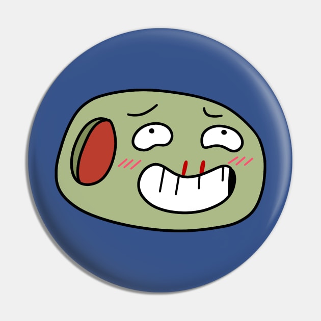 Olive Nosebleed Emote Pin by saradaboru