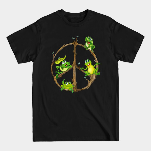 Disover Frogs Hippie - Hippie - T-Shirt