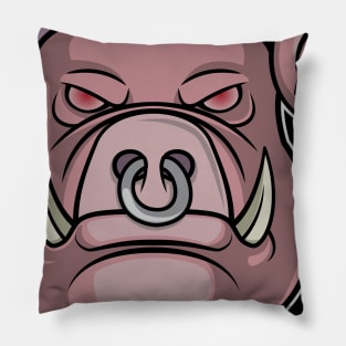 Pink Head Swine Pillow