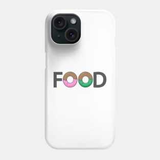 Food typographic artsy Phone Case