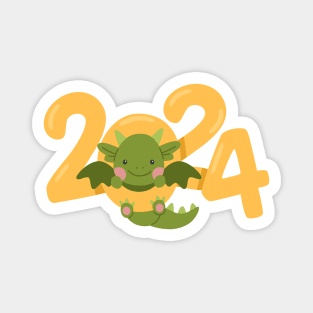 2024 dragon year Magnet