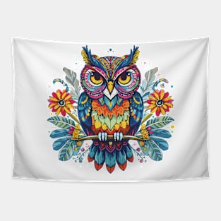 Spectrum Guardian Owl Tapestry