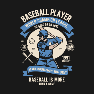 BASEBALL PLAYER - World Champion League T-Shirt