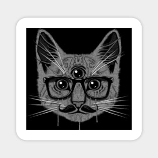 Cat Devil Eyes Design Magnet