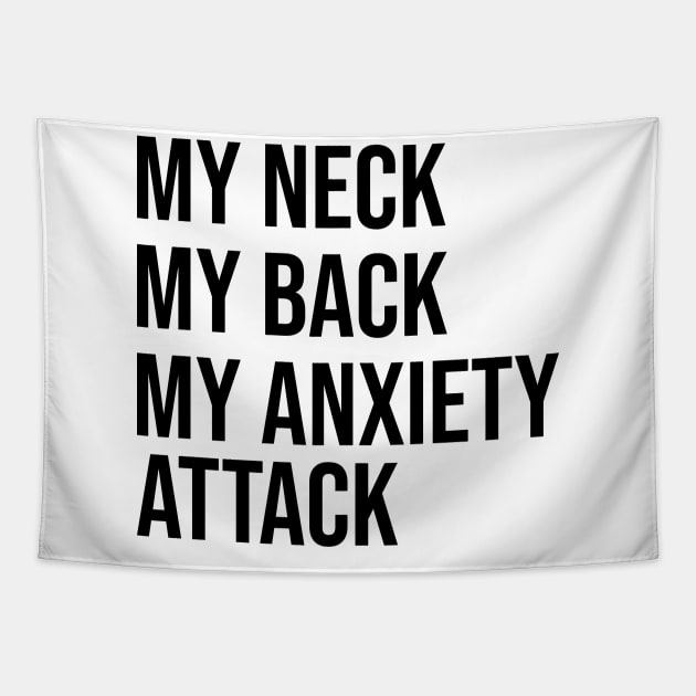 Anxiety Attack Tapestry by FontfulDesigns